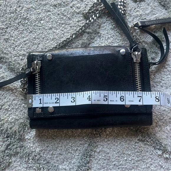 Botkier Crossbody bag Black leather silver hardware small rectangle - Picture 9 of 15